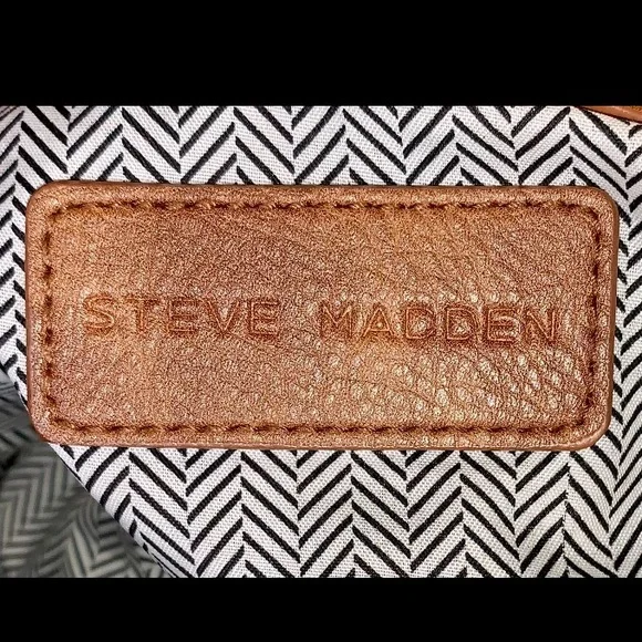 sOLD Steve Madden Brown Vegan Leather Crossbody Satchel - Picture 12 of 16